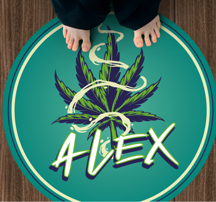 Vinyl Teppich Jugendzimmer namenskreis - TenStickers