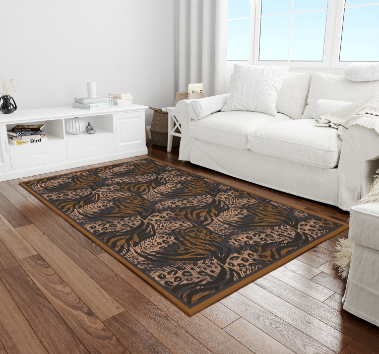 Vinyl Teppich Tiermuster exotisches dschungelmotiv - TenStickers