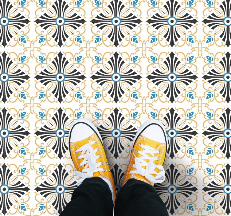 Vinyl Teppich Mosaik eleganter mosaikstil - TenStickers