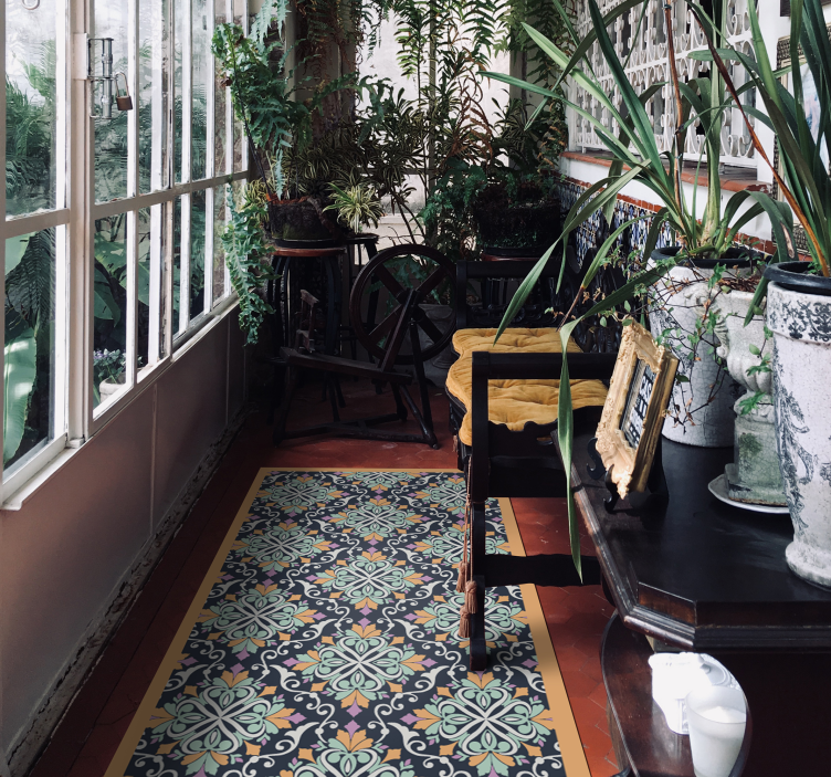 Vinyl Teppich Mosaik mosaik inspiriertes muster - TenStickers