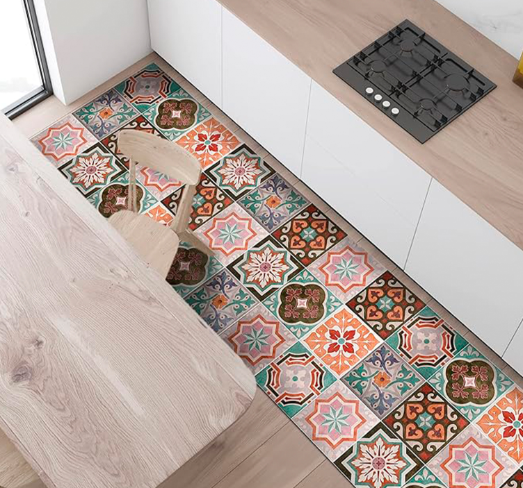 Vinyl Teppich Mosaik sizilianische piaster - TenStickers