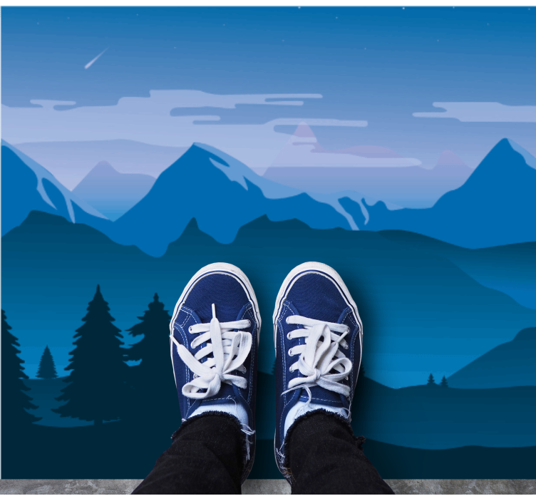 Vinyl Teppich Natur bergblick-szene - TenStickers