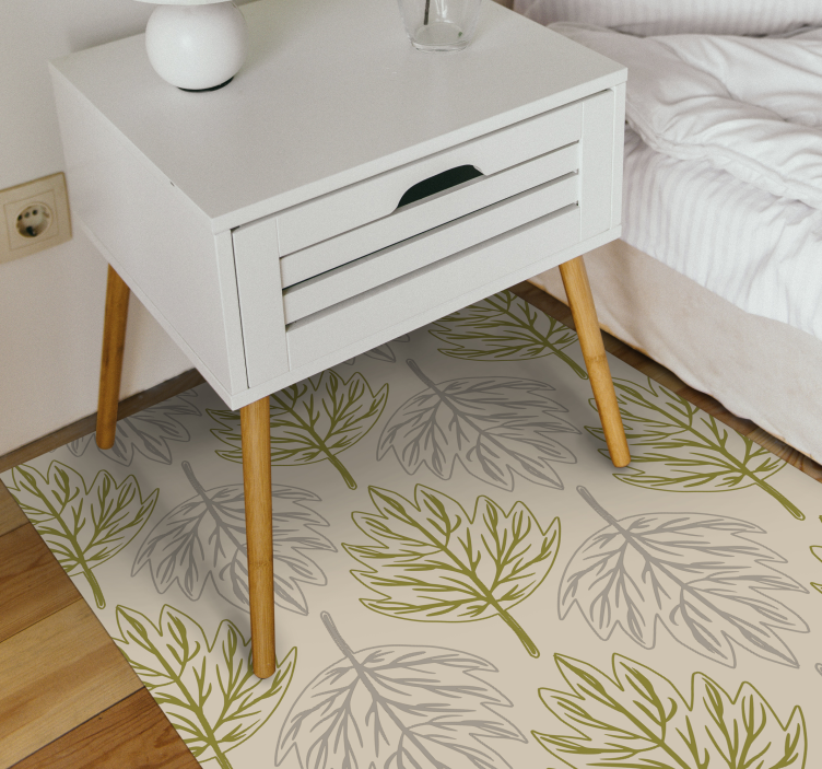 Vinyl Teppich Natur blattmuster-stil - TenStickers