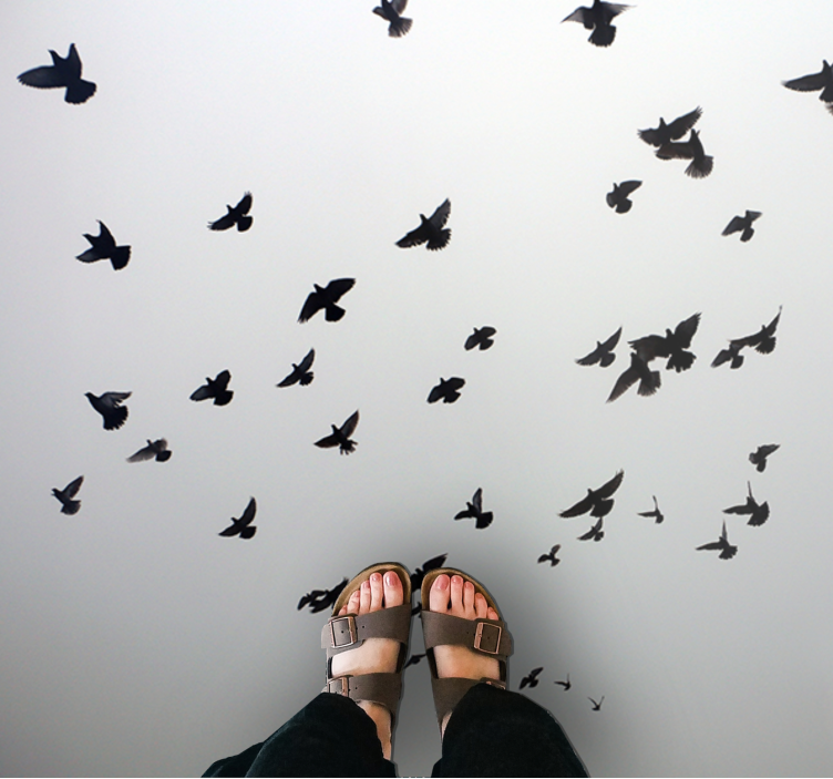 Vinylteppich kindlich fliegende vögel muster - TenStickers