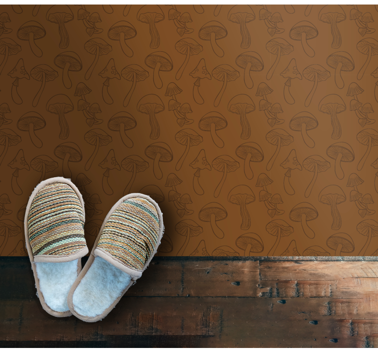Vinyl Teppich Natur pilz-muster - TenStickers