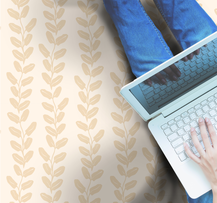 Vinyl Teppich Blumen botanisches muster - TenStickers