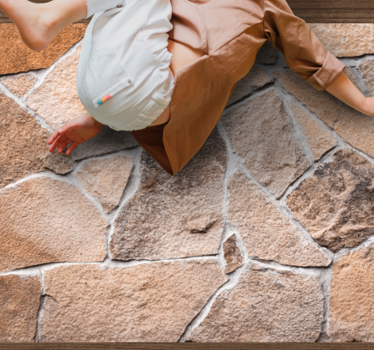 Vinyl teppich steinoptik mit erdrealistischem effekt - TenStickers