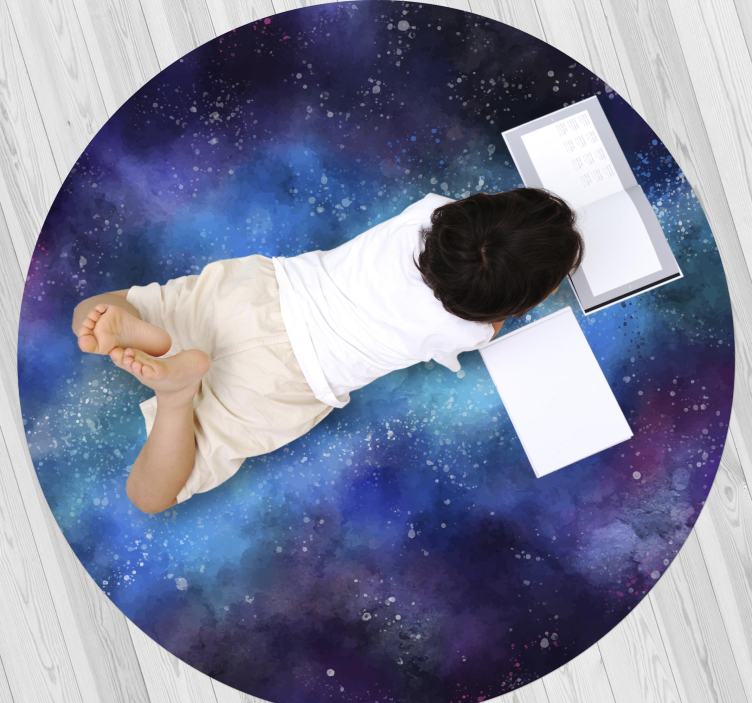 Vinyl teppich sterne galaxie inspirierte oase - TenStickers