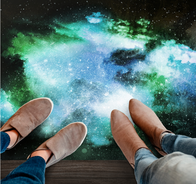 Vinyl Teppich Sterne himmlische entdeckung - TenStickers