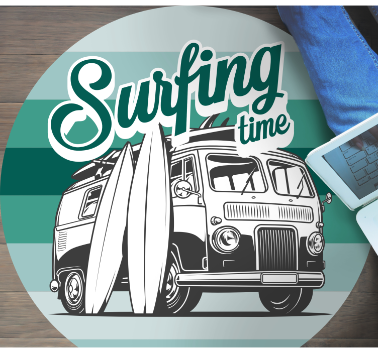 Vinyl Teppich Jugendzimmer surf-abenteuer - TenStickers