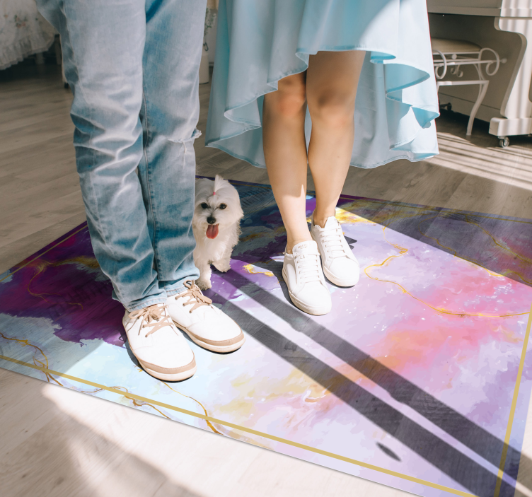 Vinyl Teppich Textur abstrakt marmoriert - TenStickers