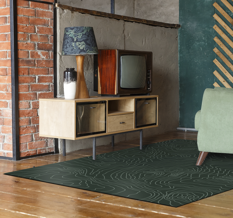 Vinyl Teppich Textur Ästhetik der konturkarte - TenStickers