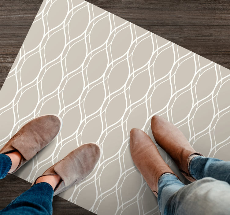 Vinyl Teppich Textur geschwungenes linienmotiv - TenStickers