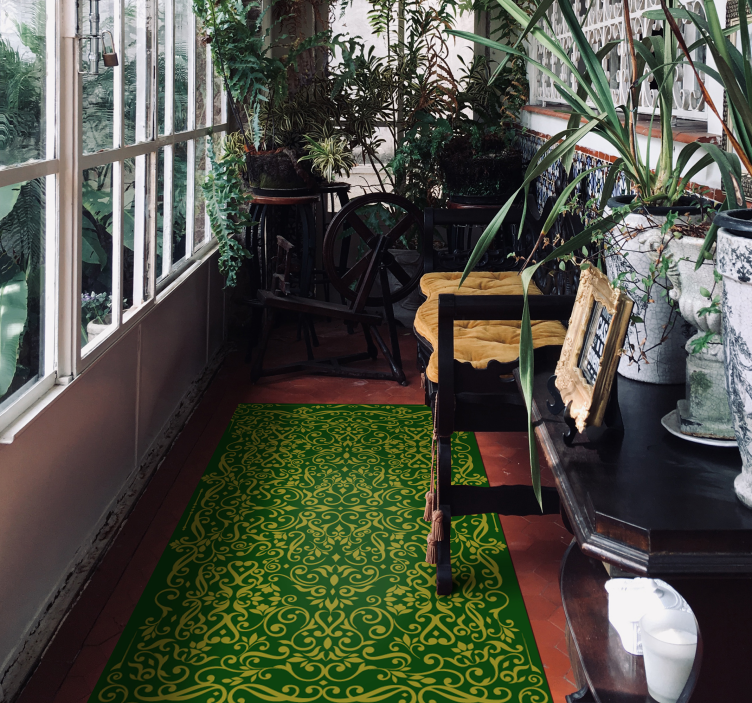 Vinyl Teppich Textur verziertes wirbelndes muster - TenStickers