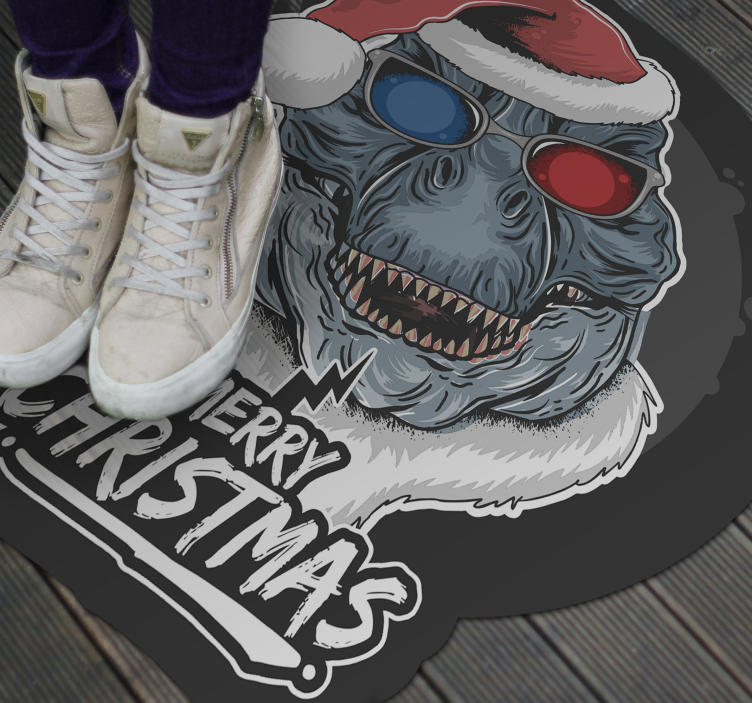 Vinyl Teppich Weihnachten festliche monster-jubel - TenStickers