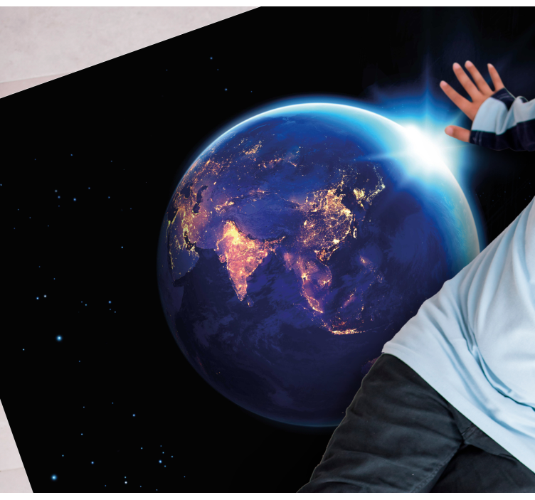 Vinyl Teppich Weltkarte ansicht des planeten erde - TenStickers