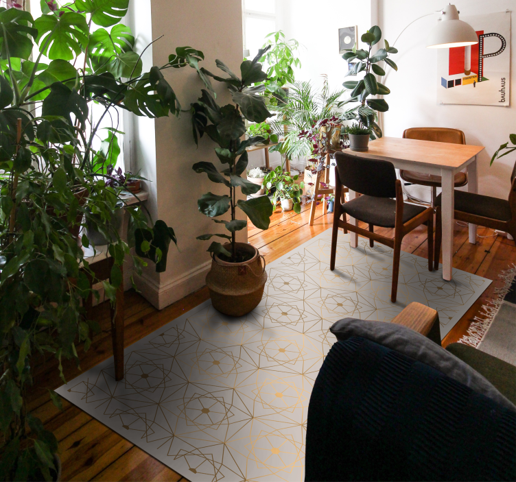 Vinylteppich geometrisch muster aus LinienLinienmuster - TenStickers