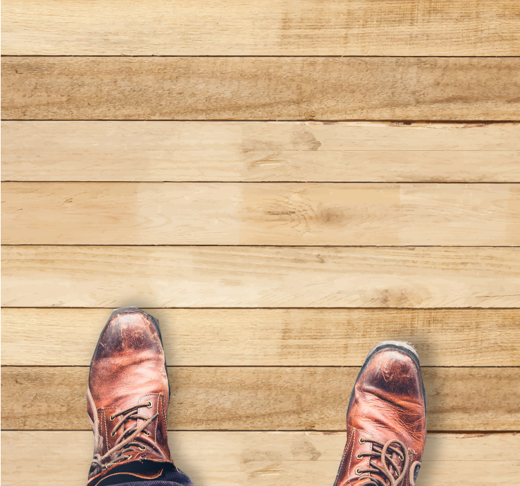 Vinylteppich Holz Helle holzdielen - TenStickers