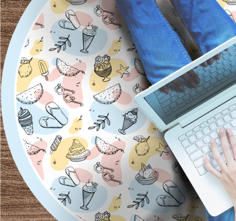 Vinylteppich kindlich kollektion zauberhafter süßigkeiten - TenStickers