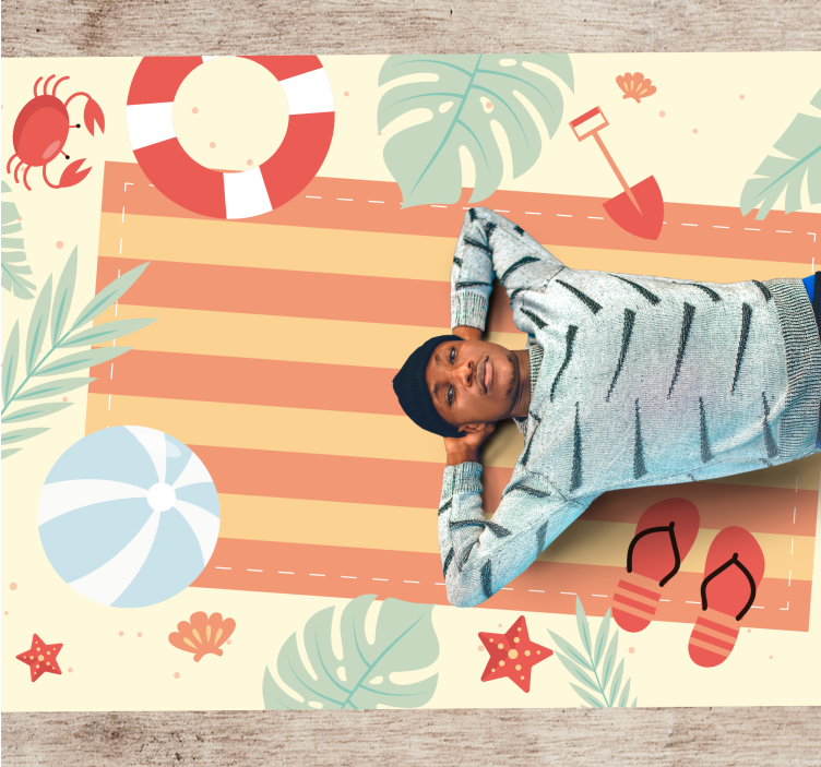 Vinylteppich kindlich sommerstimmungsszene - TenStickers