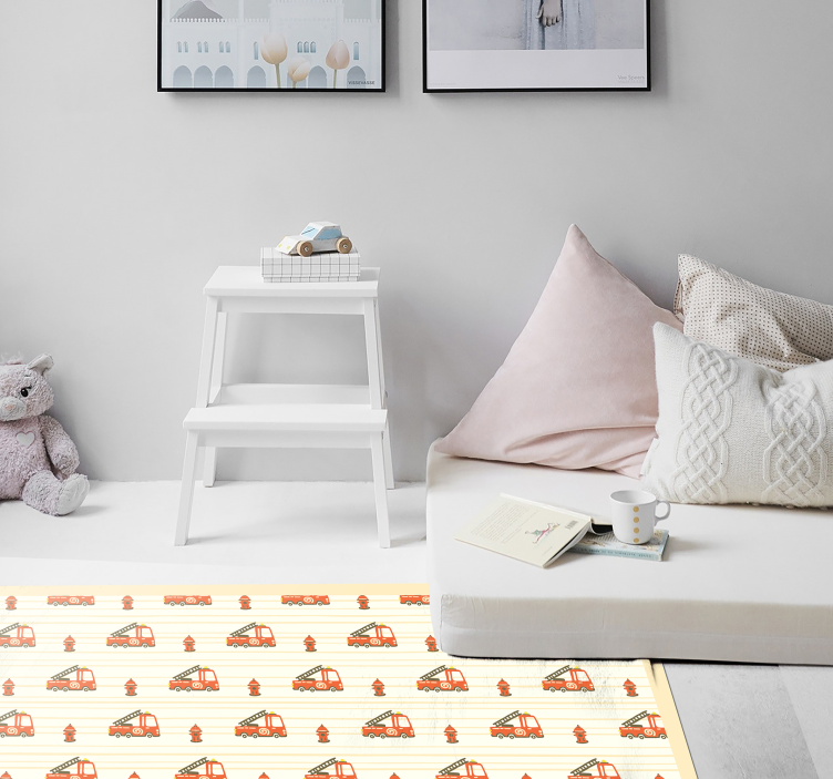 Vinylteppich kindlich verspieltes transportthema - TenStickers