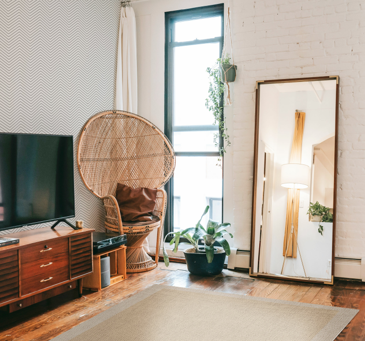 Vinylteppich minimalistisch Teplon beige natur - TenStickers