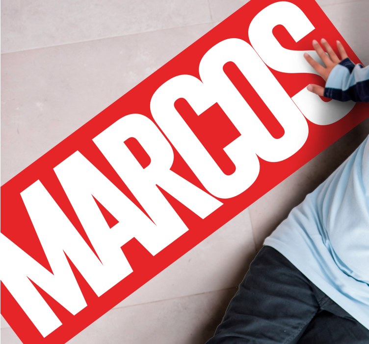 Vinylteppich mit Name Comic personalisierter name - TenStickers