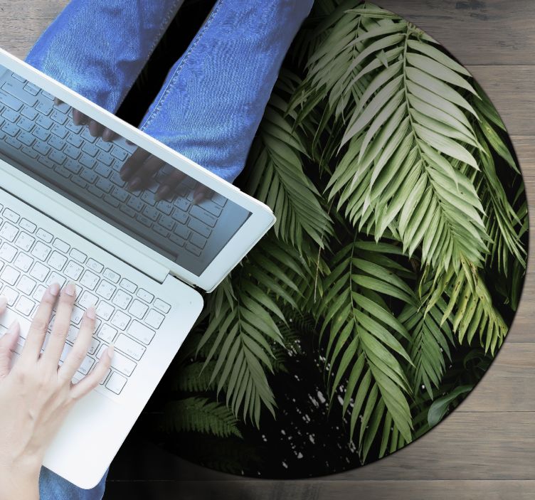 Vinylteppich Blumen Dschungelpflanzen - TenStickers