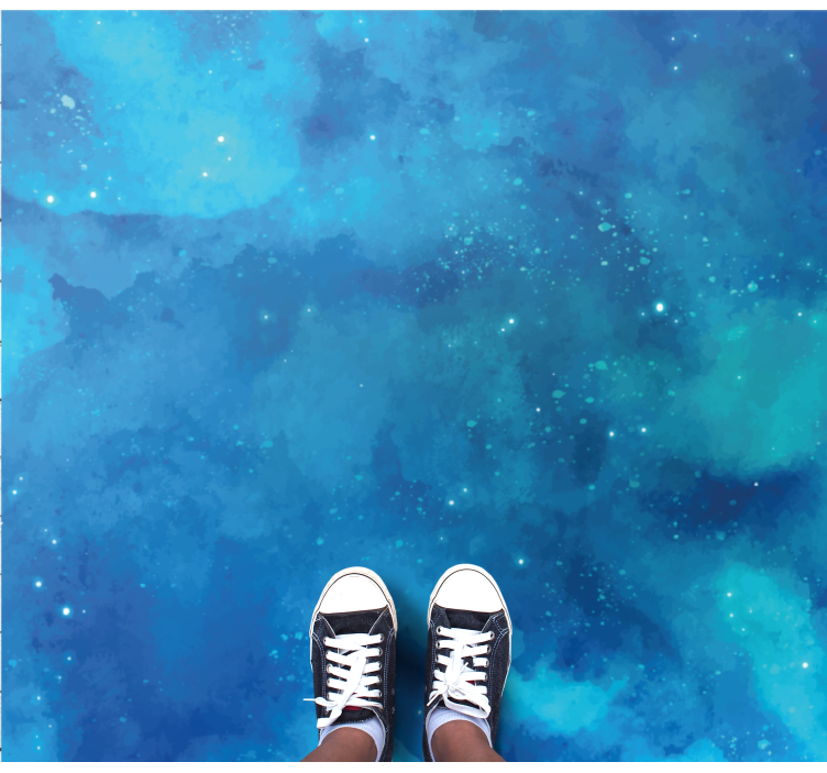 Vinylteppich modern Fantastische blaue und große galaxie - TenStickers