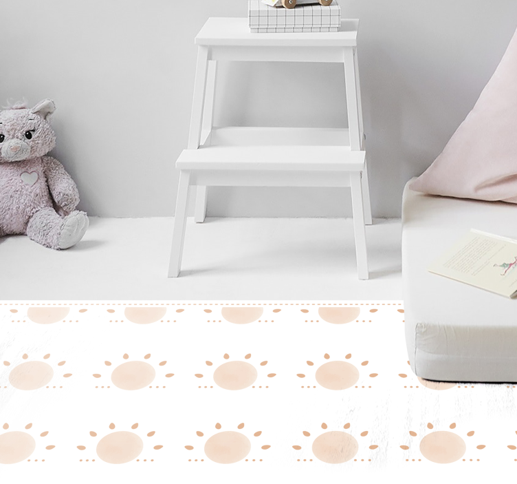 Vinylteppich nordisch Abstrakte minimale sonne - TenStickers