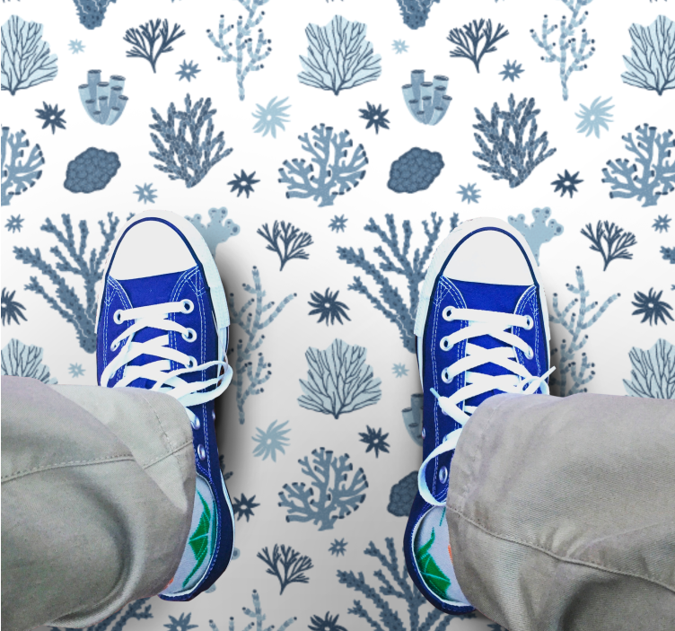 Vinylteppich modern Moderne korallen "hampton style" - TenStickers