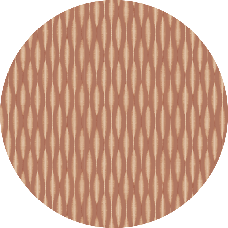 Vinyl Teppich modern ikat kasuri mokka-mousse - TenStickers