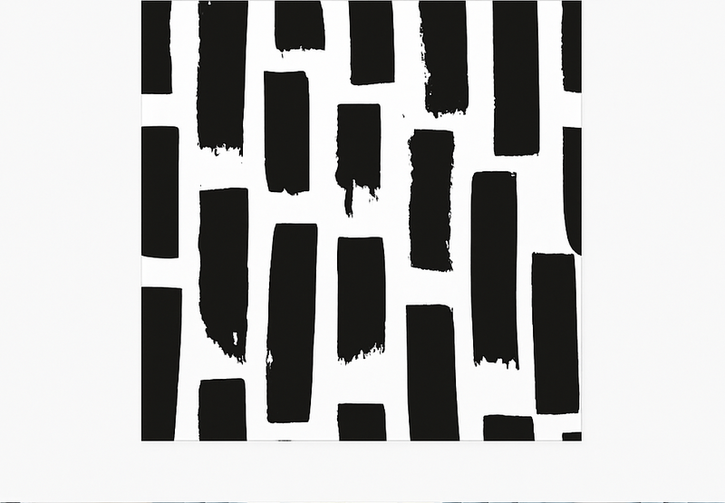 Vinyl Teppich quadratisch moderne pinselstriche - TenStickers