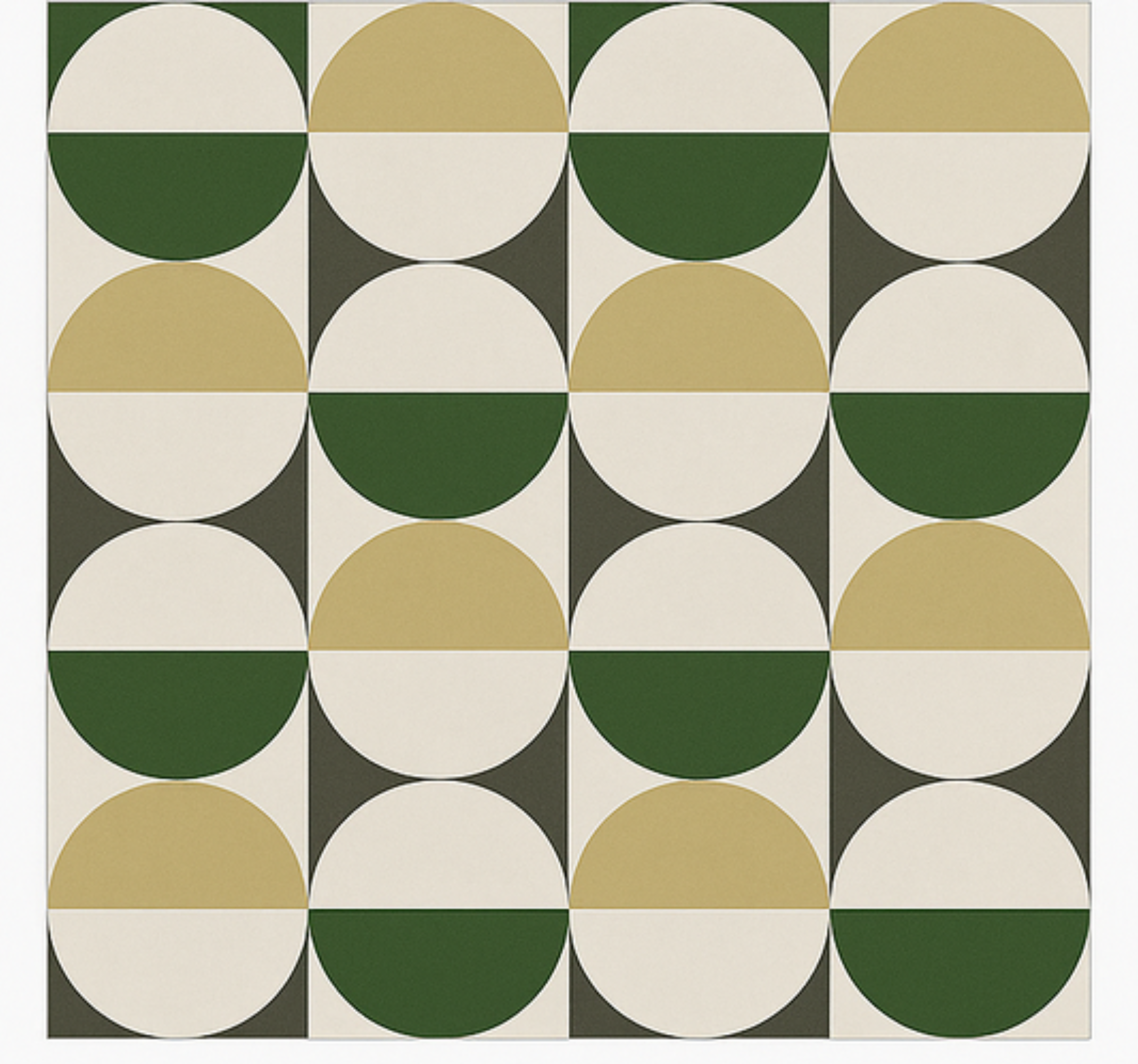 Vinyl Teppich Esszimmer kreisförmiges muster aus der mitte - TenStickers