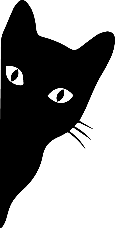 Vinyl teppich tiere mit glotzender katze - TenStickers