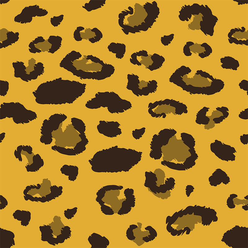 Vinyl teppich tiere im leopardenmuster - TenStickers