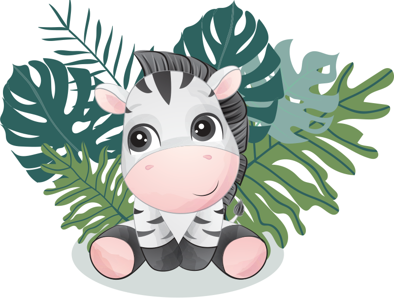 Vinyl teppich tiere wildes afrika zebra - TenStickers
