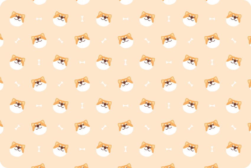 Vinyl teppich tiere mit niedlichem hundegesicht - TenStickers
