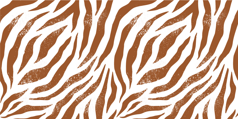Vinyl teppich tiere im braunen zebra-design - TenStickers