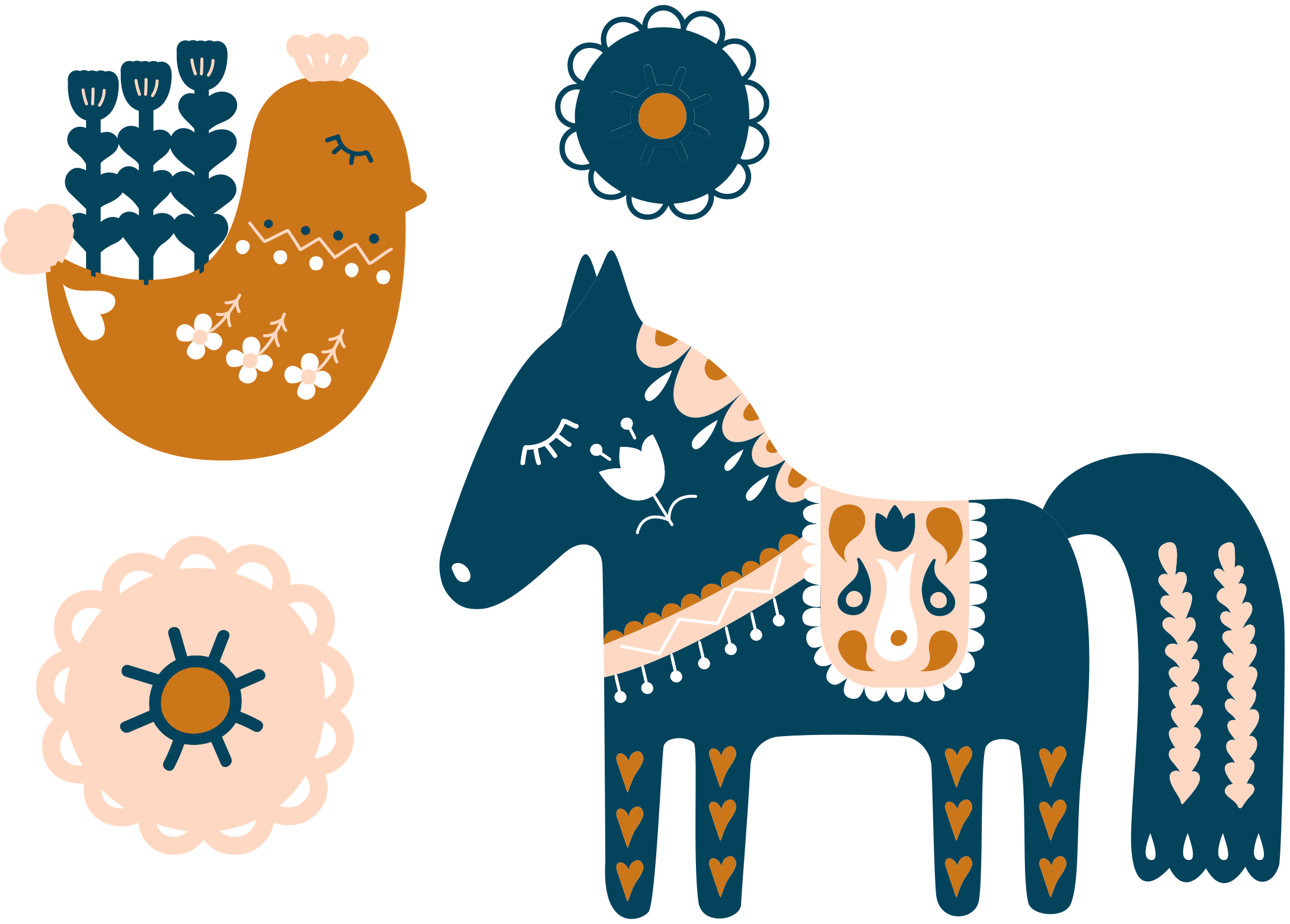 Vinyl teppich tiere bunte volks tiere - TenStickers
