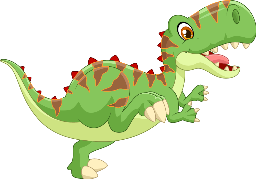 Vinyl teppich tiere freundlicher dinosaurier charakter - TenStickers