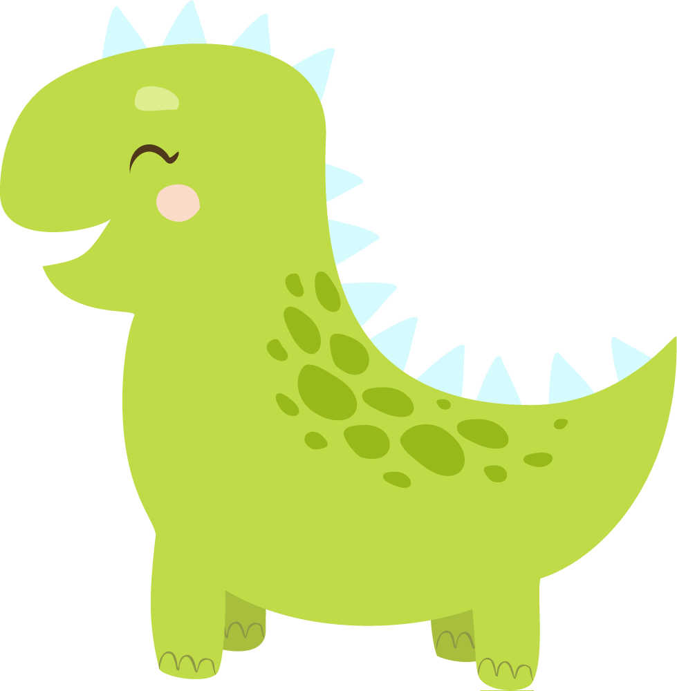 Vinyl teppich tiere mit fröhlichem dinosaurier charakter - TenStickers