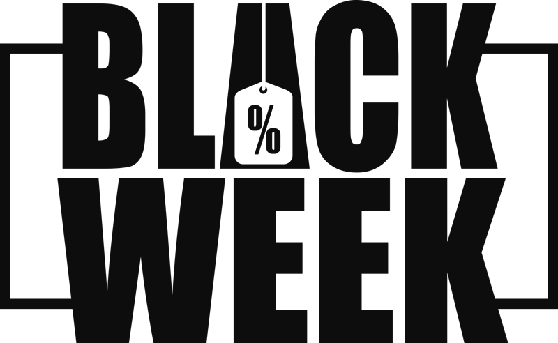 Vinyl teppich black friday schaufenster black week - TenStickers