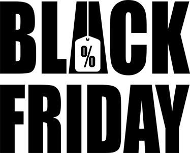 Vinyl teppich black friday einfacher weißer hintergrund - TenStickers