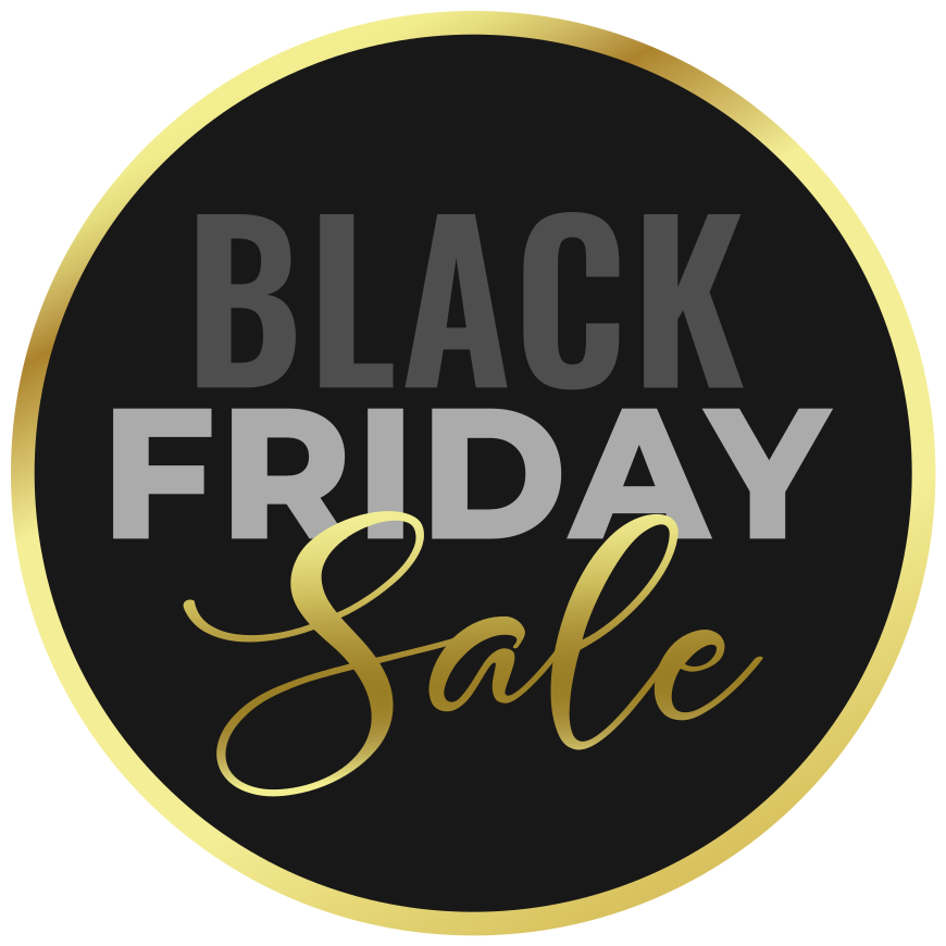 Vinyl teppich black friday mit goldenem hintergrund - TenStickers