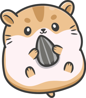 Vinyl teppich tiere mit süßem hamster-motiv - TenStickers