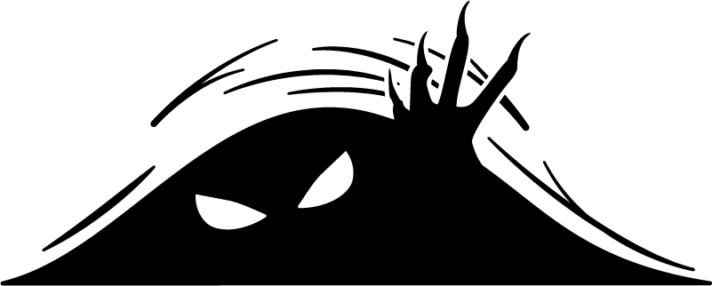 Vinyl teppich halloween monster erscheint - TenStickers