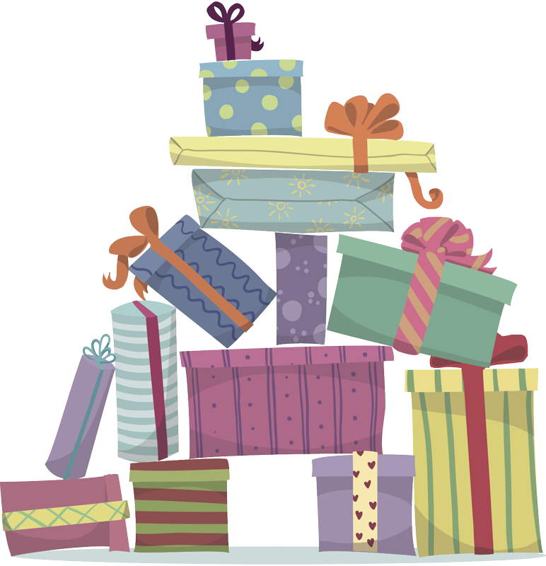 Vinyl teppich weihnachten geschenkeberg - TenStickers