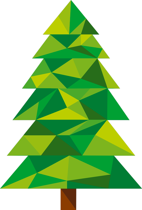 Vinyl teppich weihnachten pino polygonal - TenStickers