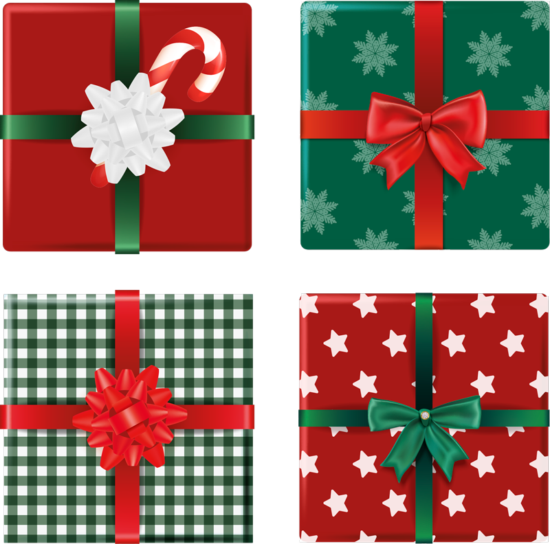 Vinyl teppich weihnachten geschenkboxen fliesen - TenStickers